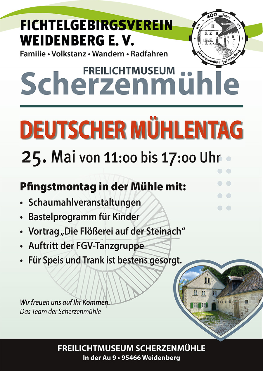 Deutscher Mühlentag in der Scherzenmühle