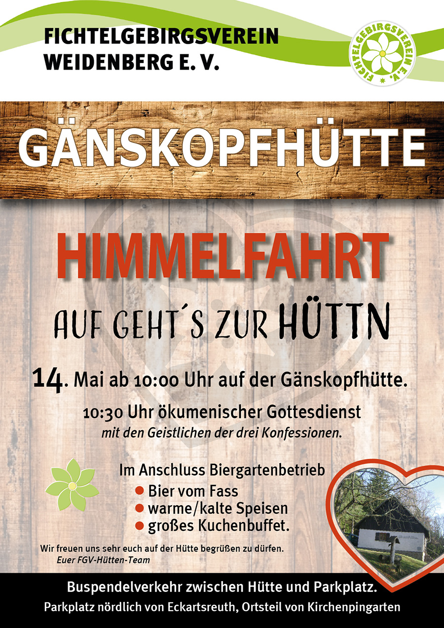 Werbung Himmelfahrt Himmelfahrt auf dem Gänskopf