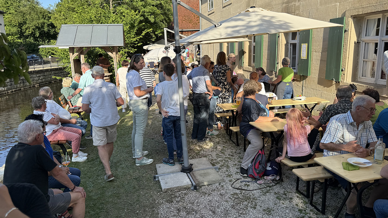 Biergarten in der Mühle
