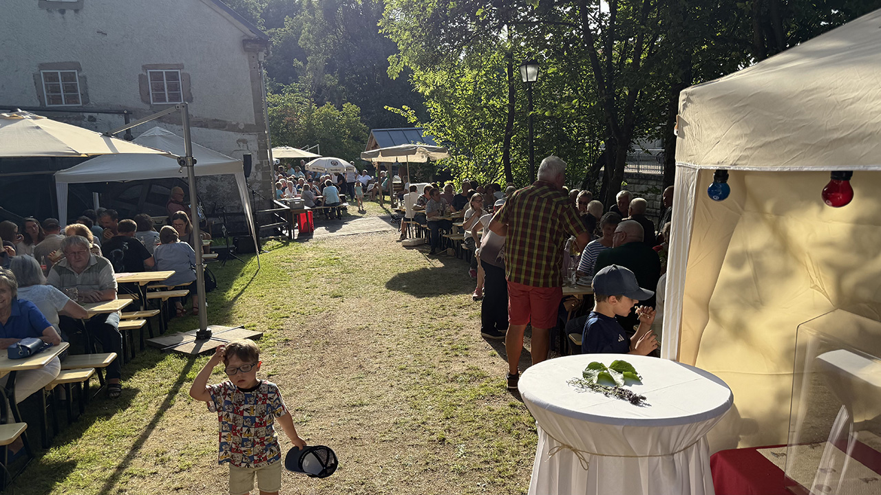 Biergarten in der Mühle