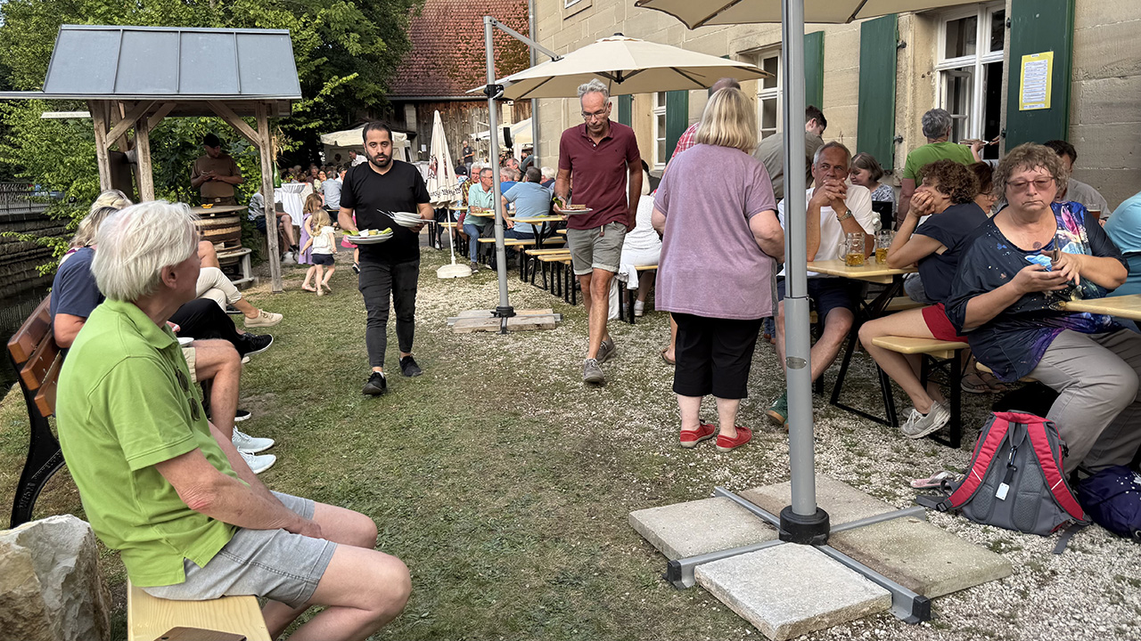 Biergarten in der Mühle