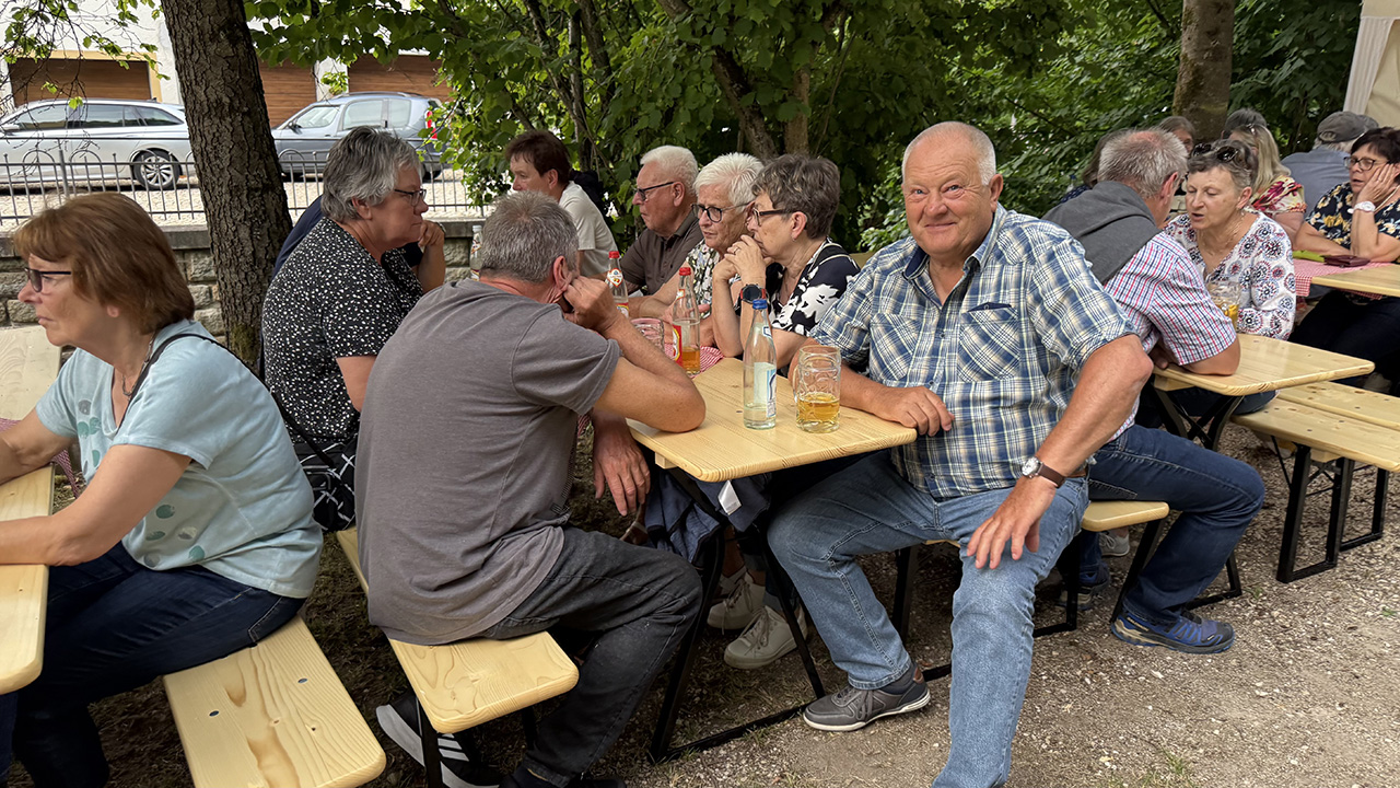 Biergarten in der Mühle