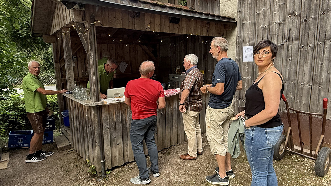 Biergarten in der Mühle